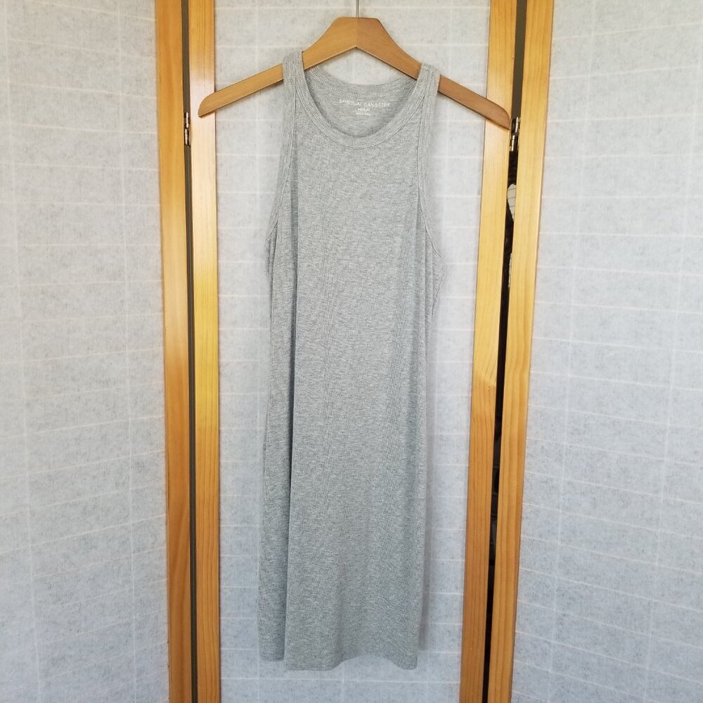 Spiritual Gangster Gray Mini Dress